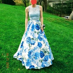 2 piece prom dress